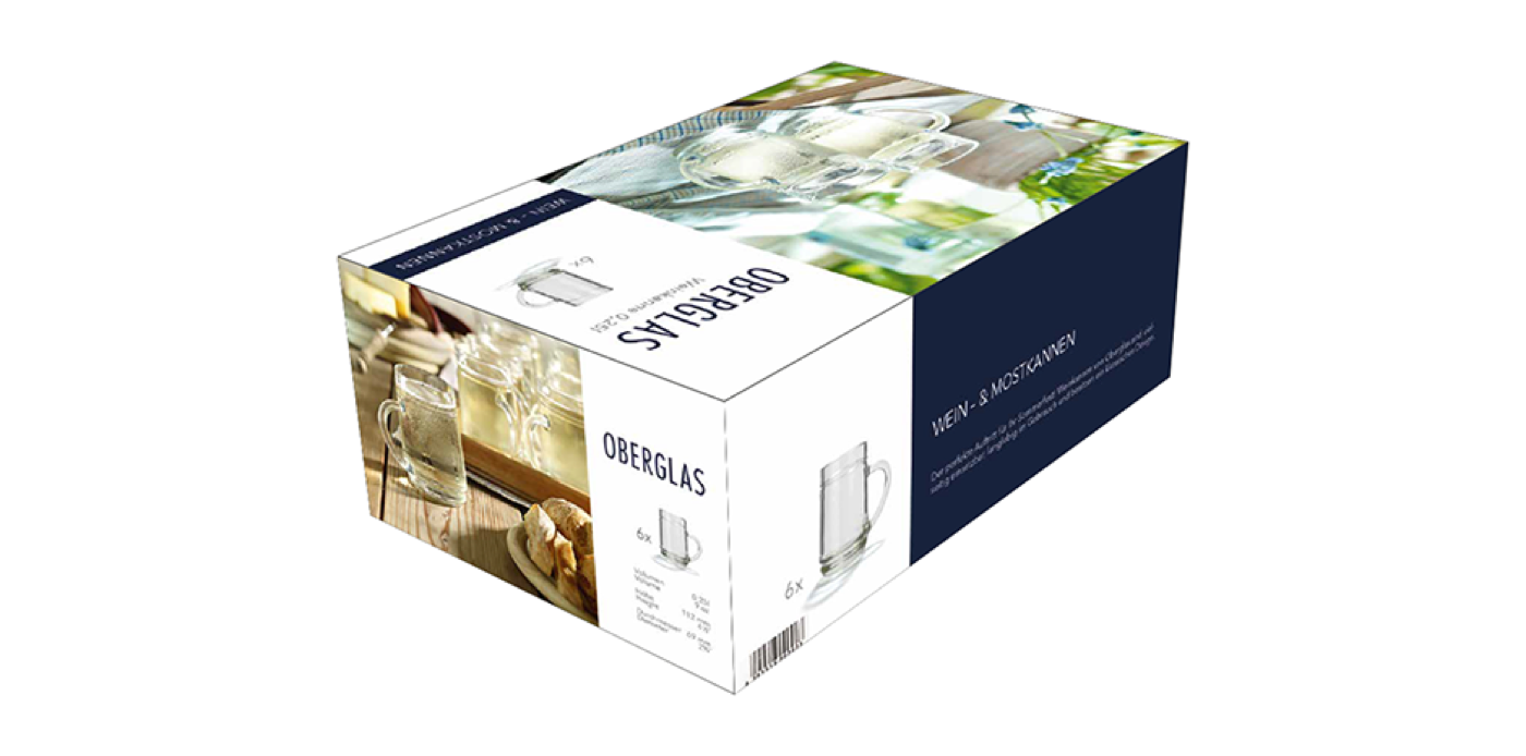 Verpackung Weinkanne, Abwicklung